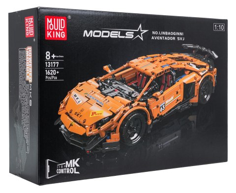 Zestaw Klocków Pojazd Sportowy Pomarańczowy 1620el.