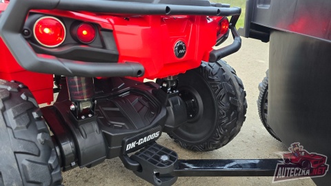 Duży Quad na akumulator + PRZYCZEPA Can Am Outlander 4x200W 24V ATV Czerwony