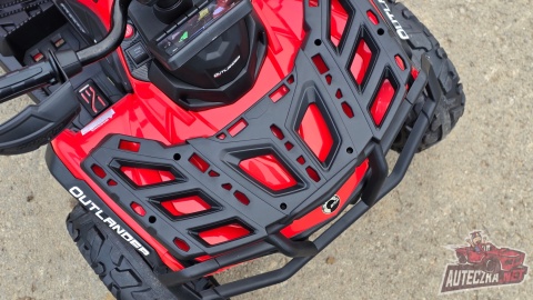 Duży Quad na akumulator + PRZYCZEPA Can Am Outlander 4x200W 24V ATV Czerwony