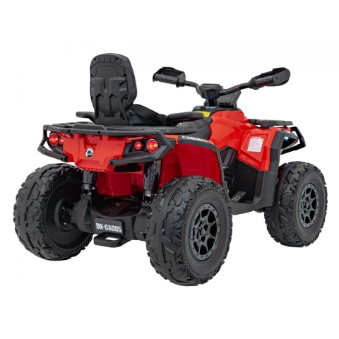 Duży Quad na akumulator + PRZYCZEPA Can Am Outlander 4x200W 24V ATV Czerwony