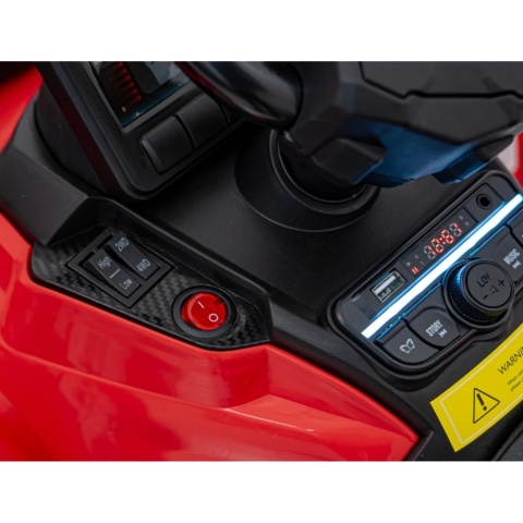 Duży Quad na akumulator + PRZYCZEPA Can Am Outlander 4x200W 24V ATV Czerwony