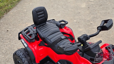 Duży Quad na akumulator + PRZYCZEPA Can Am Outlander 4x200W 24V ATV Czerwony
