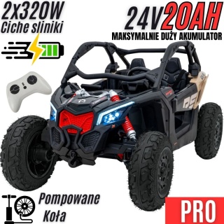 Auto na akumulator Buggy CAN-AM Maverick 3 PREMIUM DELUXE + POMPOWANE KOŁA + POWIĘKSZONY AKUMULATOR