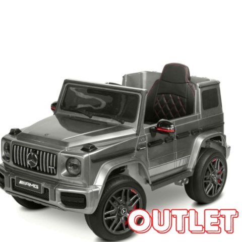 Auto na akumulator Mercedes G63 4x4 Lakierowany Srebrny + POWIĘKSZONY AKUMULATOR 12V9Ah