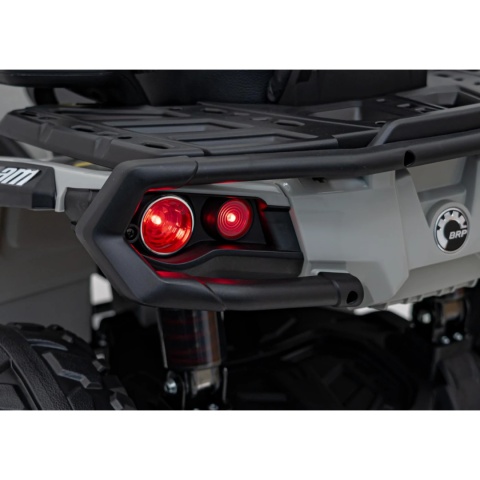 Duży Quad na akumulator + PRZYCZEPA Can Am Outlander 4x200W 24V ATV Szary