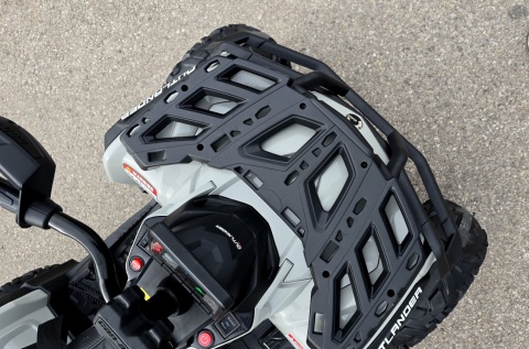 Duży Quad na akumulator + PRZYCZEPA Can Am Outlander 4x200W 24V ATV Szary