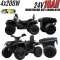 Duży Quad na akumulator + PRZYCZEPA Can Am Outlander 4x200W 24V ATV Czarny