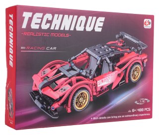 Klocki Auto Sportowe Czerwone 482el.
