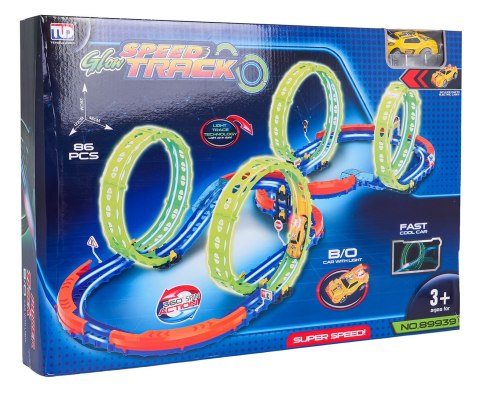 Tor Wyścigowy Świecący w Ciemności 86el.