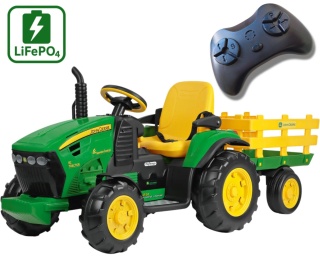 Traktorek JOHN DEERE z przyczepką na akumulator + PILOT Peg Perego