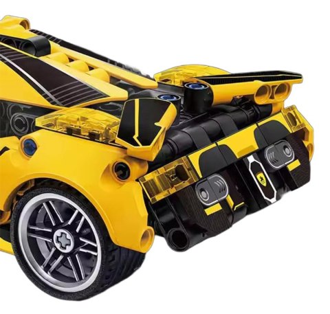 Zestaw Klocków Auto Sportowe Żółte 422el.