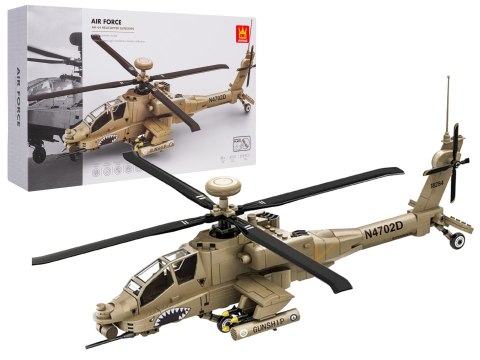 Zestaw Klocków Helikopter Wojskowy 255el.