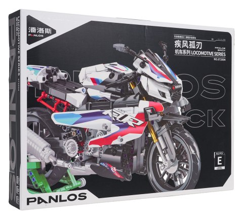 Zestaw Klocków Motocykl Ścigacz Biały 912el.