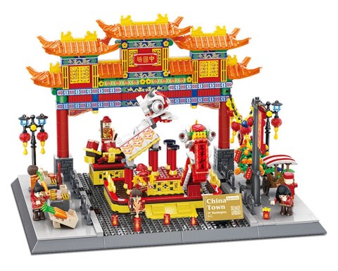 Zestaw Klocków Seria Budynki China Town 1245el.