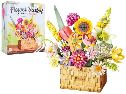 Zestaw Klocków Wiosenny Bukiet w Koszyku 1615el.