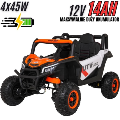 Autko na akumulator Buggy Madman UTV-MX 4x4 Biały
