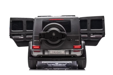 Auto na akumulator Mercedes Benz G63 AMG GIGANT XXL 4x200W 24V Srebrny LAKIEROWANY + Panel MP4 + POWIĘKSZONY AKUMULATOR 24V20Ah