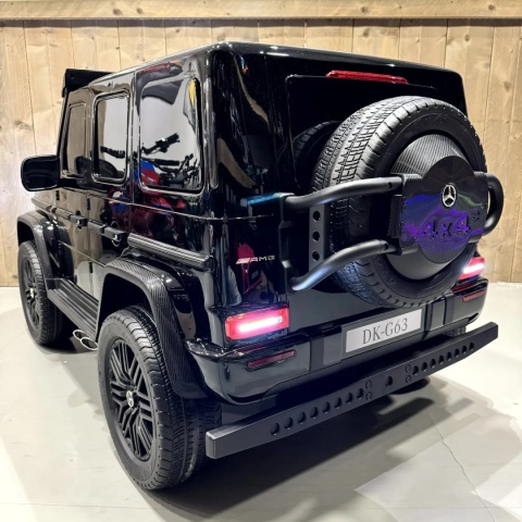 Auto na akumulator Mercedes Benz G63 AMG GIGANT XXL 4x200W 24V Czarny LAKIER + POWIĘKSZONY AKUMULATOR 24V 20AH + MP4