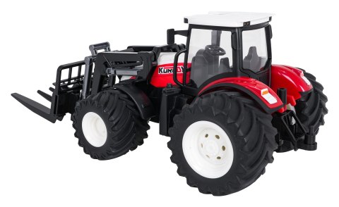 Traktor Czerwony R/C Z Turem