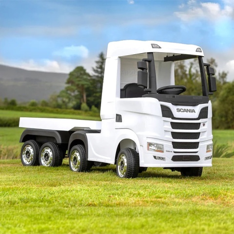 ZESTAW TIR Ciężarówka + Naczepa Scania R-SERIE 4x4W biała