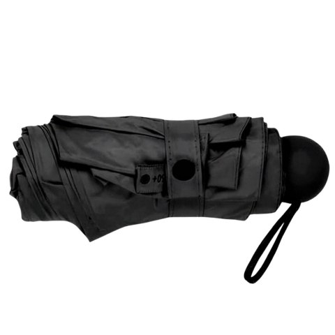 Parasolka Kieszonkowa Składana z Ochroną UV UPF 50+ Etui Czarna 90 cm