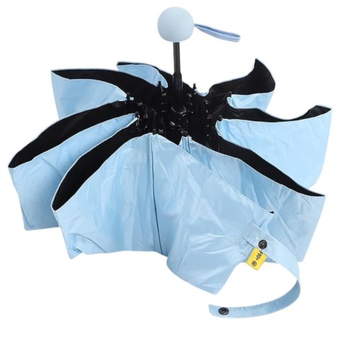 Parasolka Kieszonkowa Składana z Ochroną UV UPF 50+ Etui Niebieska 90 cm