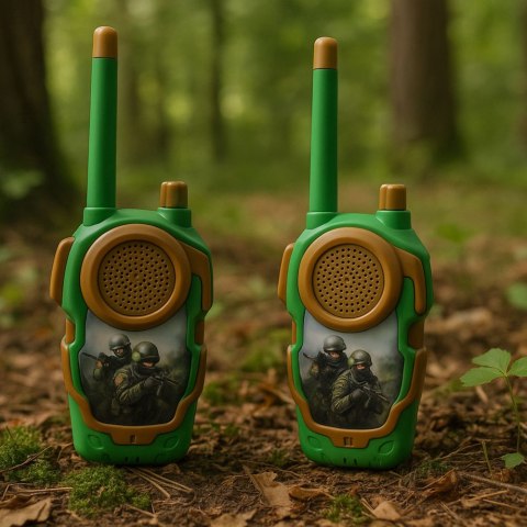 Walkie Talkie Krótkofalówki Dla Dzieci Wojskowe Militarne 10m