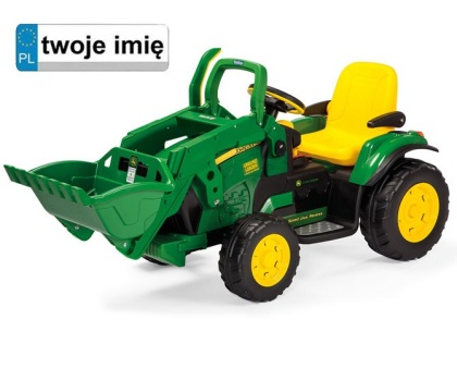 JOHN DEERE koparka na akumulator PEG-PEREGO 12V 2x165W