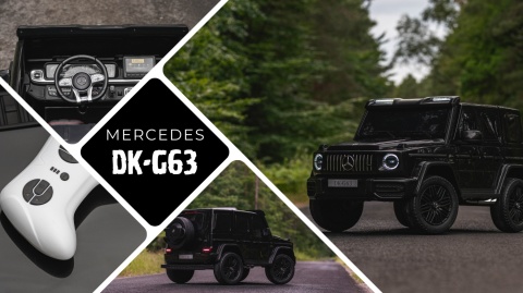 OUTLET Auto na akumulator Mercedes Benz G63 AMG GIGANT XXL 4x200W 24V Czarny + POWIĘKSZONY AKUMULATOR 24V 20AH