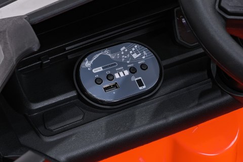 Auto na akumulator Volkswagen ID BUZZ 2x45W 12V + PILOT Pomarańczowy