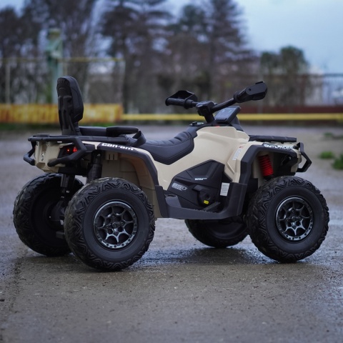 Duży Quad Can Am Outlander ATV 4x200W 24V7Ah Khaki