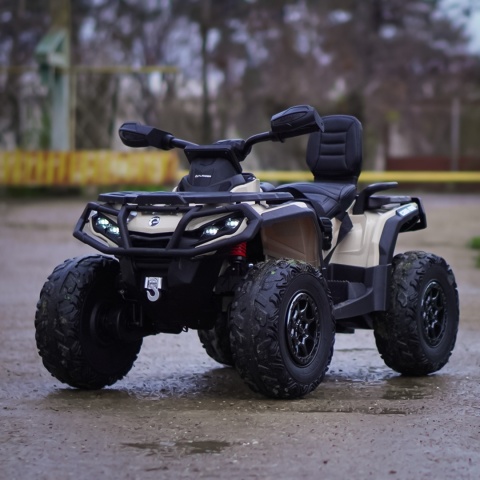 Duży Quad Can Am Outlander ATV 4x200W 24V7Ah Khaki