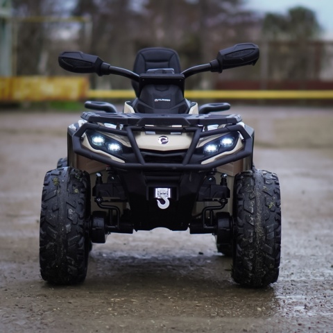 Duży Quad Can Am Outlander ATV 4x200W 24V7Ah Khaki