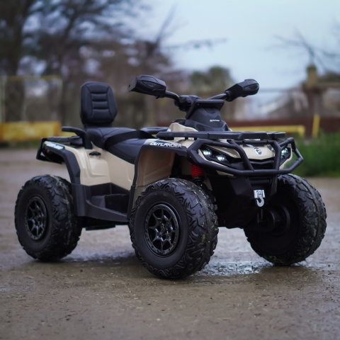 Duży Quad Can Am Outlander ATV 4x200W 24V7Ah Khaki