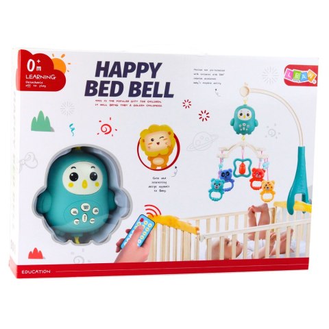 Karuzela Do Łóżeczka Pozytywka Z Lampką Grzechotki Misie Niebieska