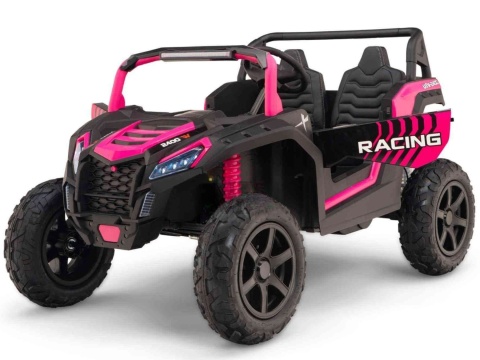 Buggy ATV Strong Racing dla 2 dzieci Różowy + Silnik bezszczotkowy + Pompowane koła + POWIĘKSZONY AKUMULATOR 24V 20AH