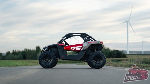 Auto na akumulator Buggy CAN-AM Maverick 3 PREMIUM DELUXE Czerwony + POMPOWANE KOŁA + POWIĘKSZONY AKUMULATOR