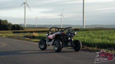 Auto na akumulator Buggy CAN-AM Maverick 3 PREMIUM DELUXE Czerwony + POMPOWANE KOŁA + POWIĘKSZONY AKUMULATOR