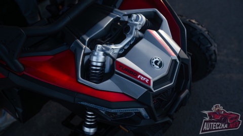 Auto na akumulator Buggy CAN-AM Maverick 3 PREMIUM DELUXE Czerwony + POMPOWANE KOŁA + POWIĘKSZONY AKUMULATOR