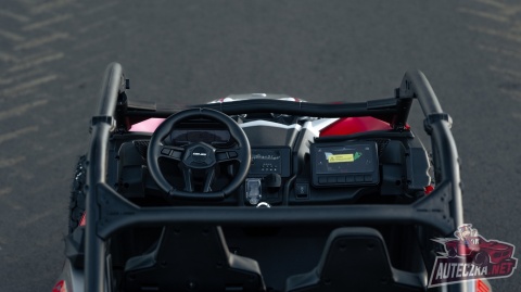 Auto na akumulator Buggy CAN-AM Maverick 3 PREMIUM DELUXE Czerwony + POMPOWANE KOŁA + POWIĘKSZONY AKUMULATOR