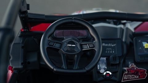 Auto na akumulator Buggy CAN-AM Maverick 3 PREMIUM DELUXE Czerwony + POMPOWANE KOŁA + POWIĘKSZONY AKUMULATOR