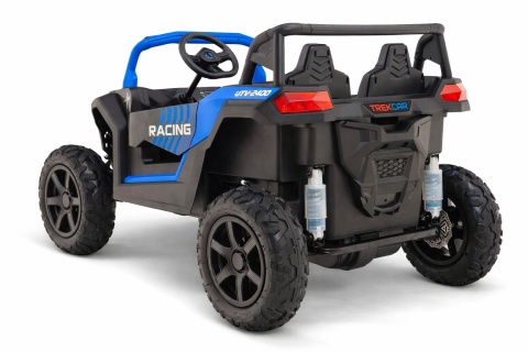 Buggy ATV Strong Racing dla 2 dzieci Niebieski + Silnik bezszczotkowy + Pompowane koła + POWIĘKSZONY AKUMULATOR 24V 20AH