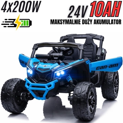 Auto Na Akumulator Buggy Can-am MAVERICK 4x200W 24V DK-CA003 Niebieski