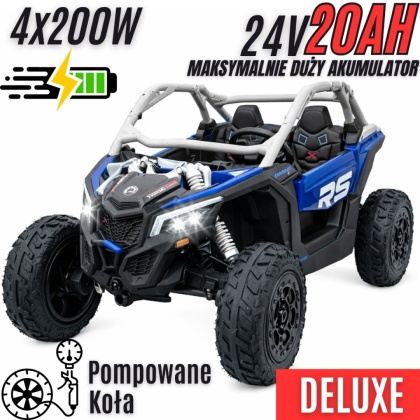 Auto na akumulator Buggy CAN-AM Maverick 3 PREMIUM DELUXE Czerwony + POMPOWANE KOŁA + POWIĘKSZONY AKUMULATOR