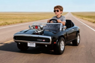 Auto na akumulator DODGE CHARGER 2x200W 24V 7Ah + DYM