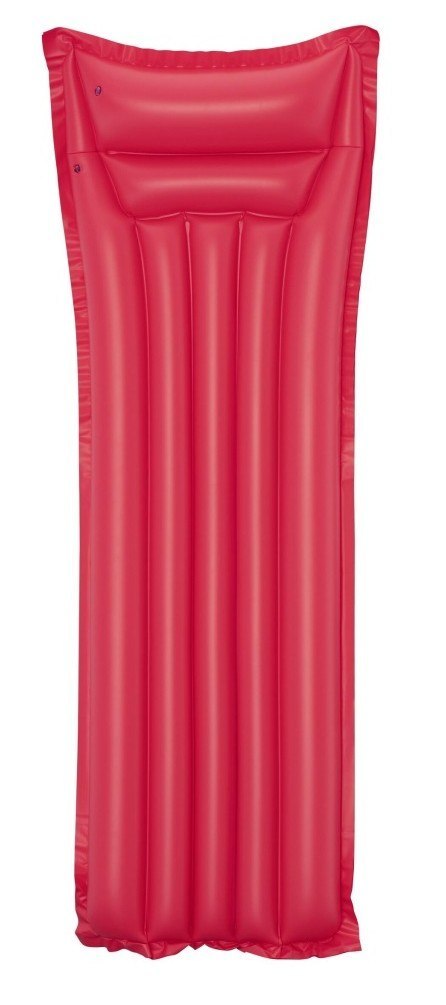 Dmuchany Materac do pływania Czerwony BESTWAY 183x69cm + Poduszka