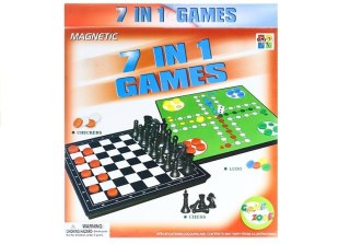 Gry 7w1 Zestaw Gier Planszowych BB
