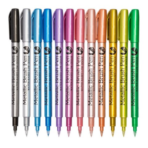 Kolorowy metalowy długopis