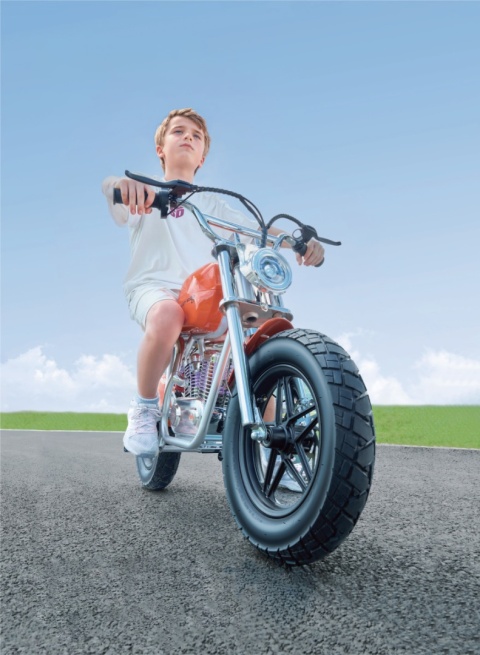 Motor Elektryczny Dla Dzieci HyperGoGo S9 do 24km/h + POMPOWANE KOŁA, LI-ON Bateria