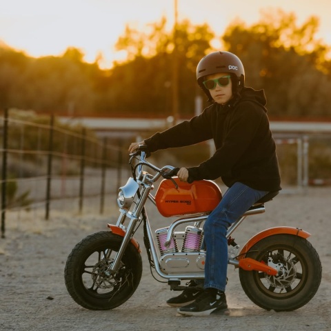 Motor Elektryczny Dla Dzieci HyperGoGo S9 do 24km/h + POMPOWANE KOŁA, LI-ON Bateria